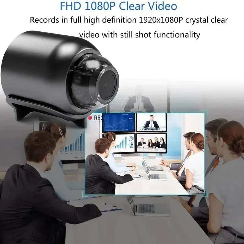 1080P Mini WiFi Smart Camera – Indoor Night Vision IP Security Cam with Audio & AI Detection