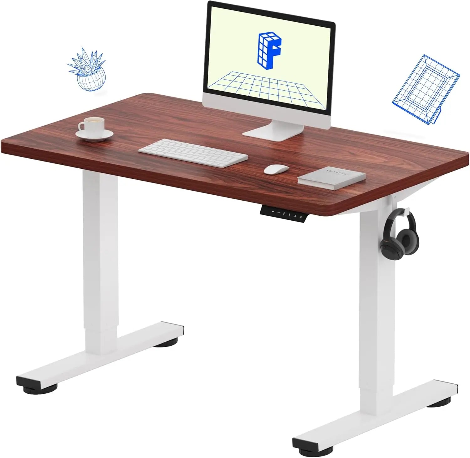 40x24" Electric Standing Desk – Adjustable Height for Home Office