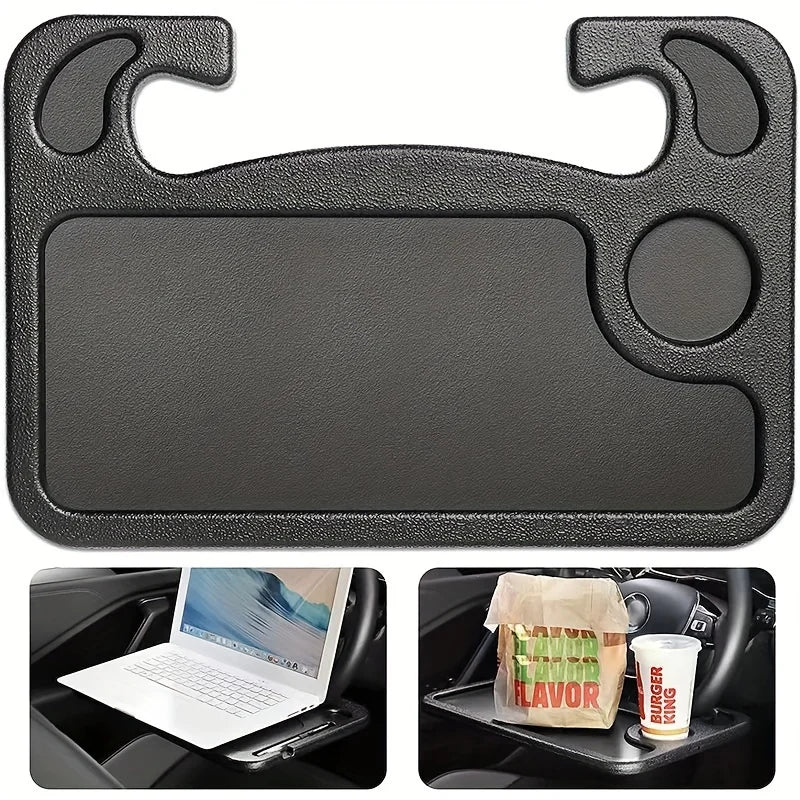 Deluxe Steering Wheel Tray Table with Card Holder