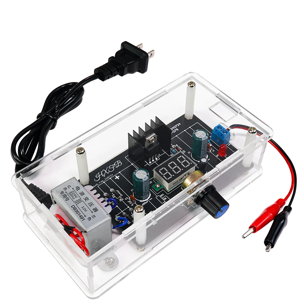 LM317 Adjustable Power Supply DIY Kit – DC Regulated Module for Welding Practice