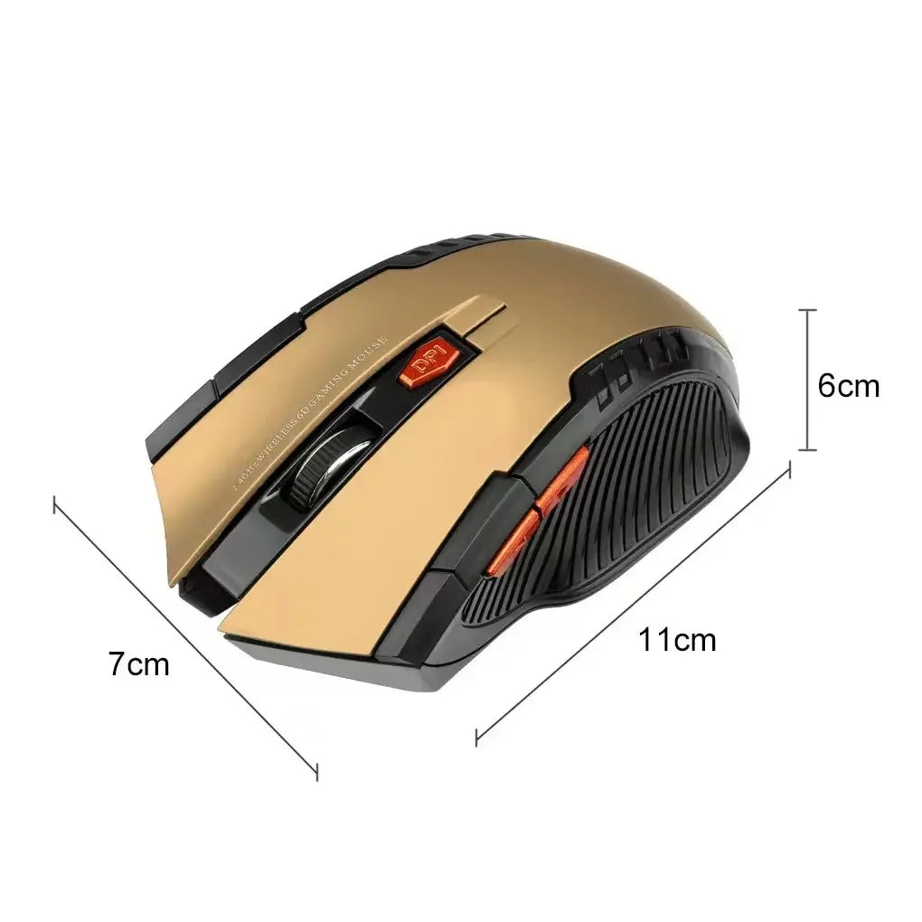 113 2.4GHz Wireless Optical Mouse – 6-Button Portable Mouse with USB Receiver