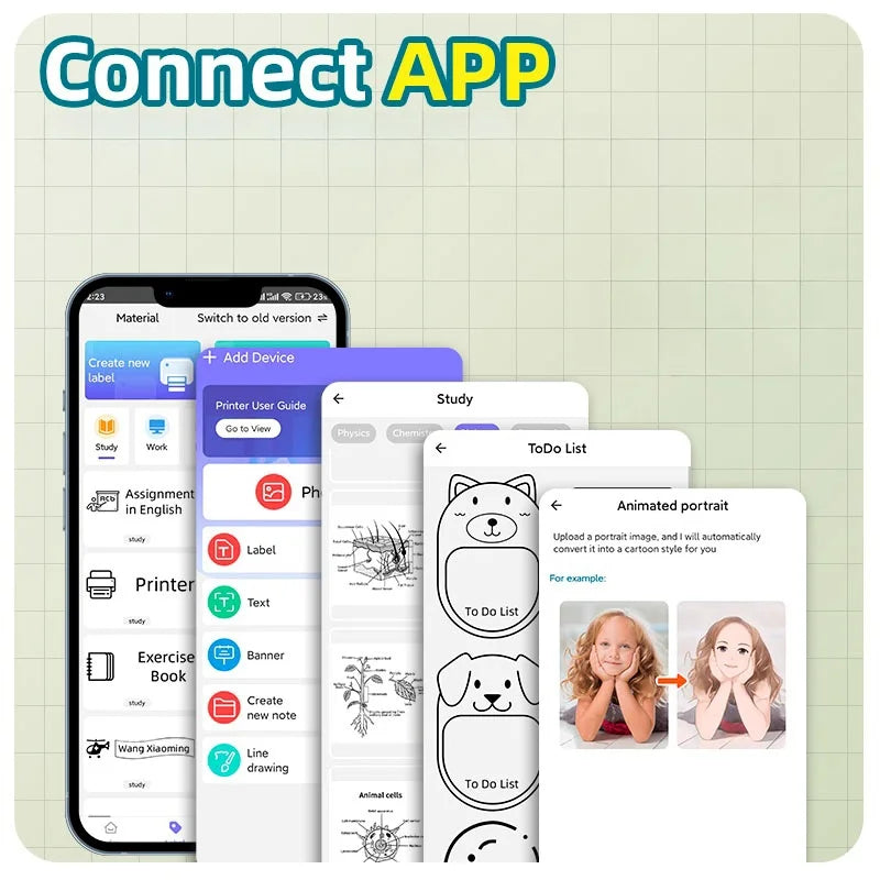 B4 Mini Thermal Printer – Bluetooth Photo & Label Maker