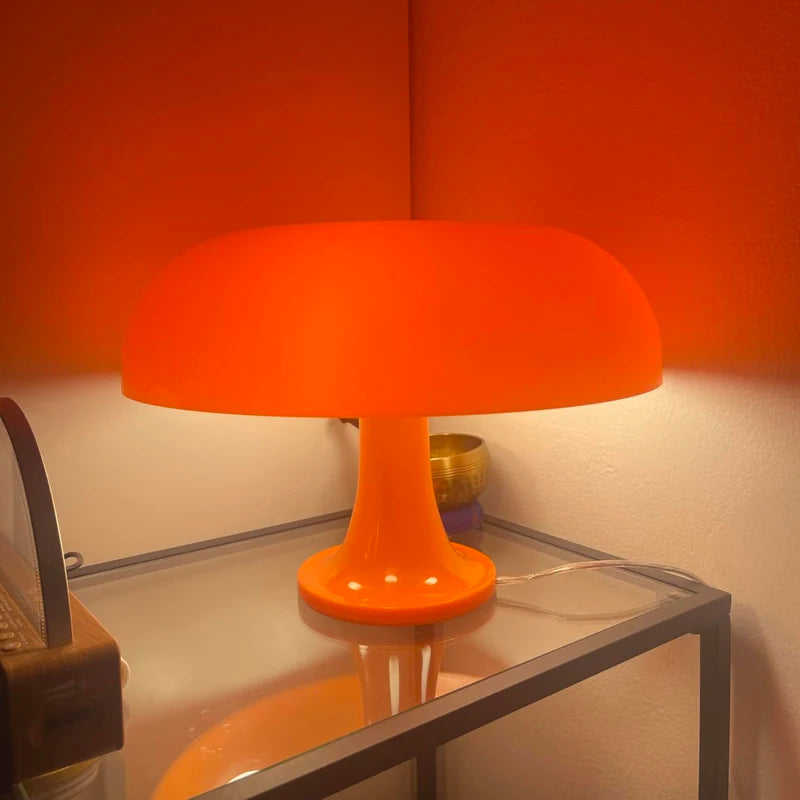 Italian Designer LED Mushroom Table Lamp – Modern Minimalist Bedside Light