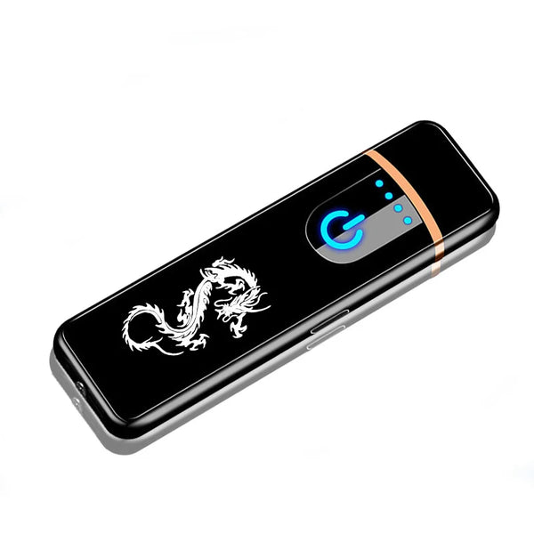 Mini USB Tungsten Lighter – Windproof Ultra-Thin Pull-Down Ignition for Men