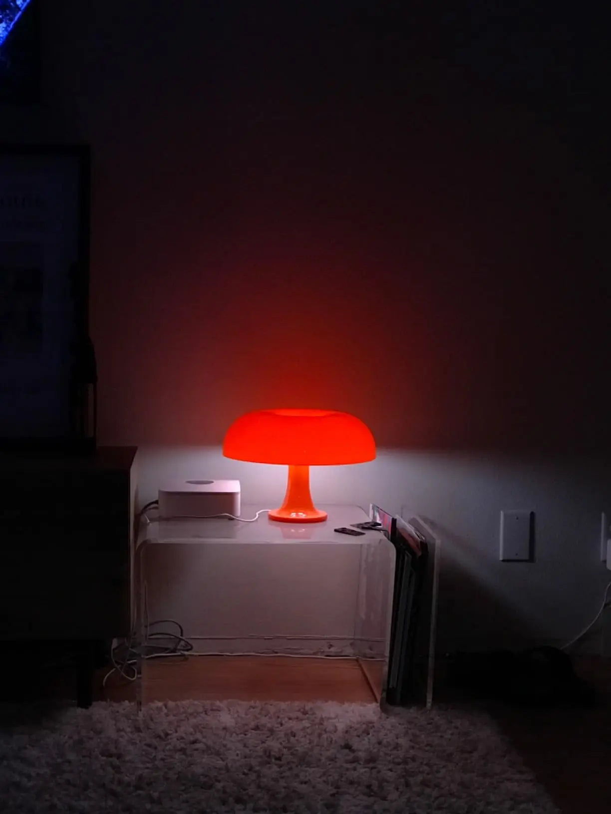 Italian Designer LED Mushroom Table Lamp – Modern Minimalist Bedside Light