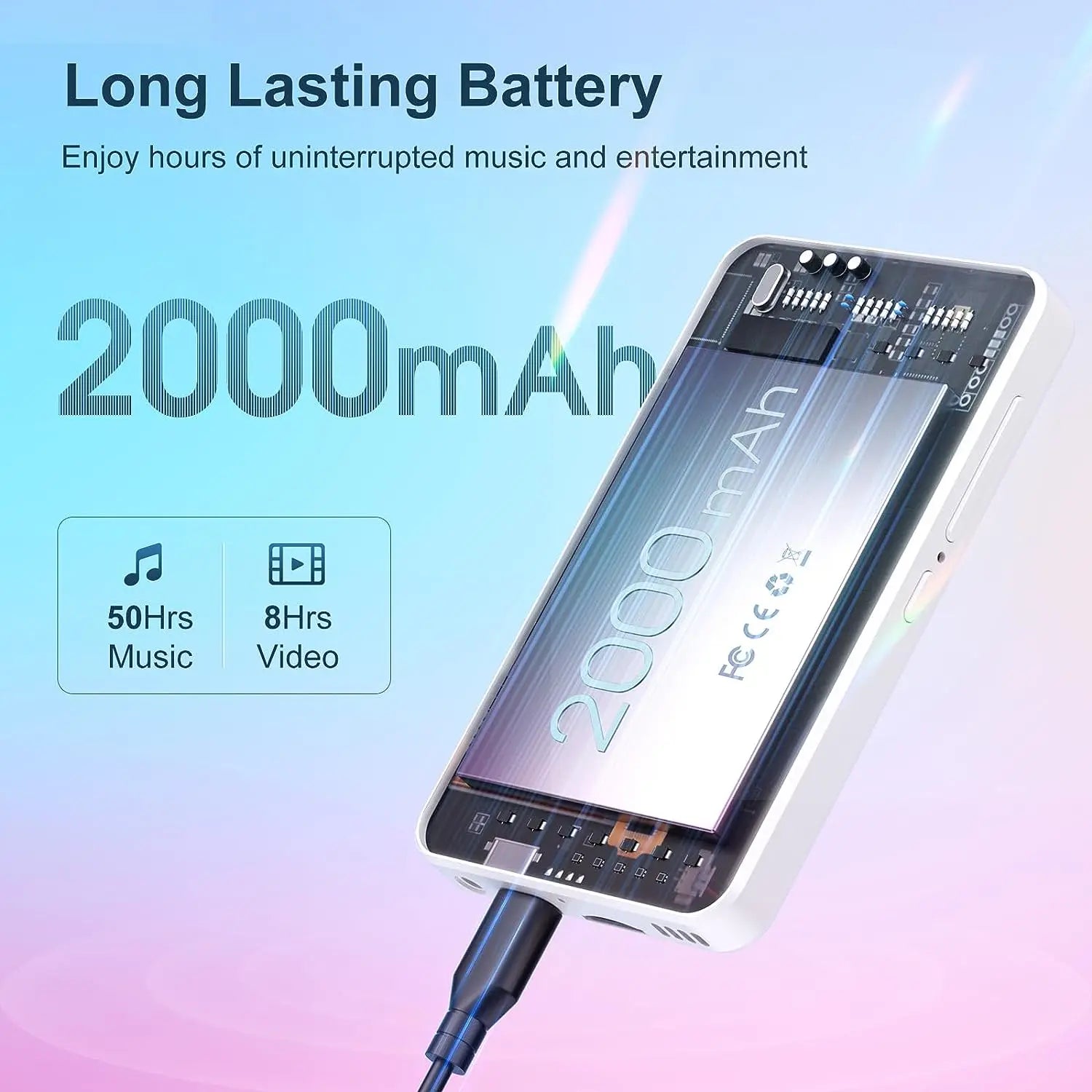 MECHEN MP3 Player – Android 9.0 with Bluetooth, WiFi & Streaming App Support (512GB Max)