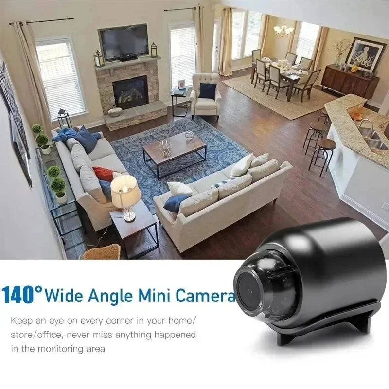 1080P Mini WiFi Smart Camera – Indoor Night Vision IP Security Cam with Audio & AI Detection
