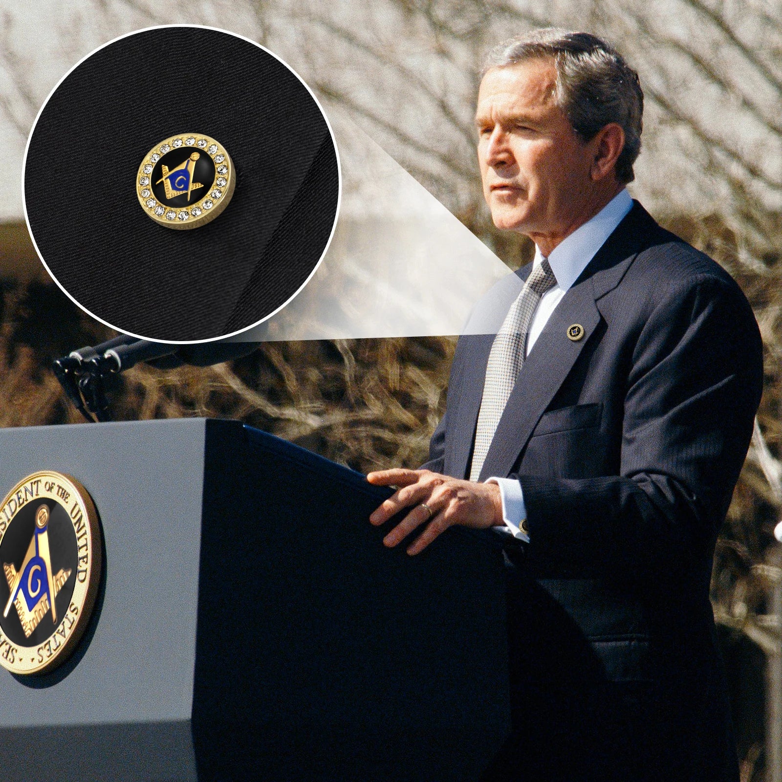 Freemason Masonic Tie Clip & Cufflinks Set – Men’s Jewelry & Accessories