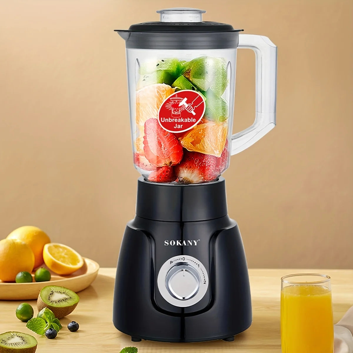 Sokany 500W 1.6L Multi-Function Blender – Juicer & Grinder
