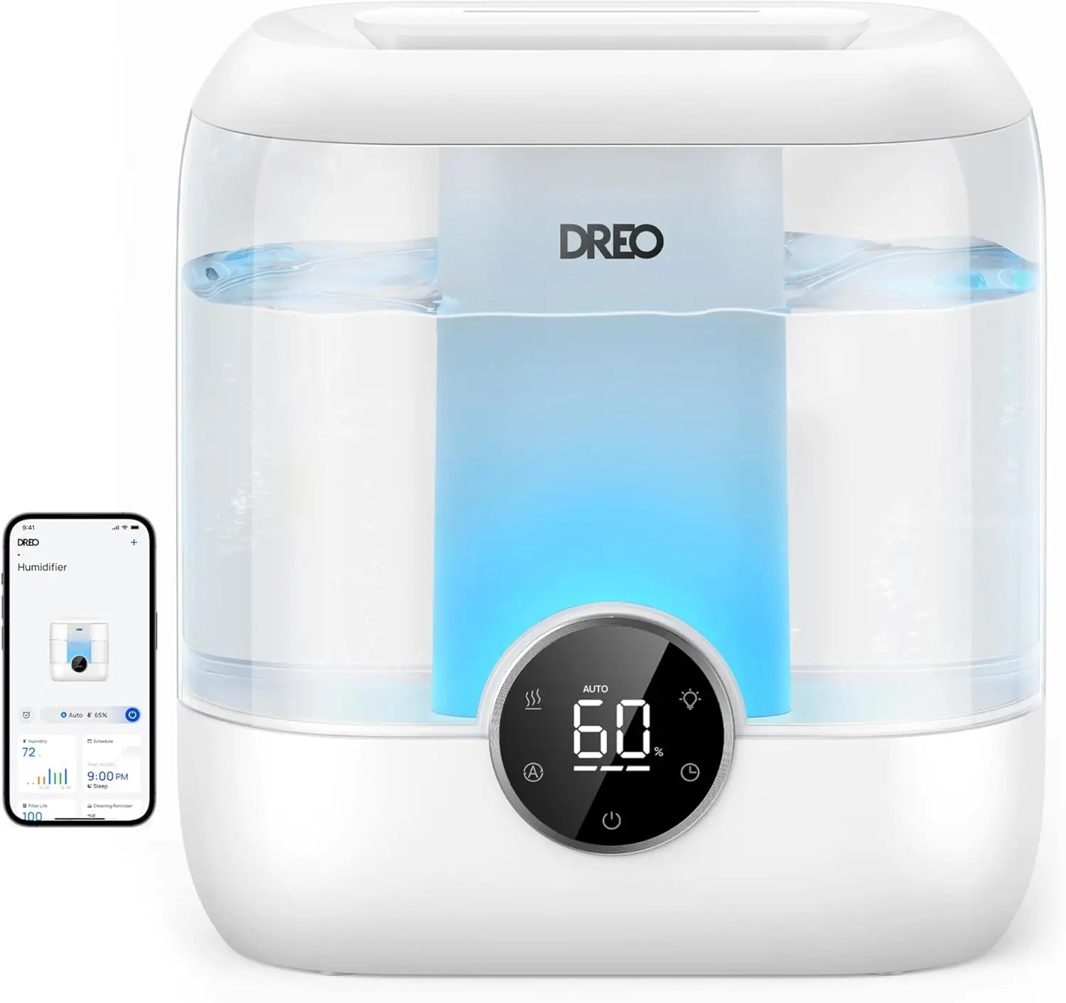 Smart 6L Cool Mist Humidifier – Quiet Ultrasonic Bedroom