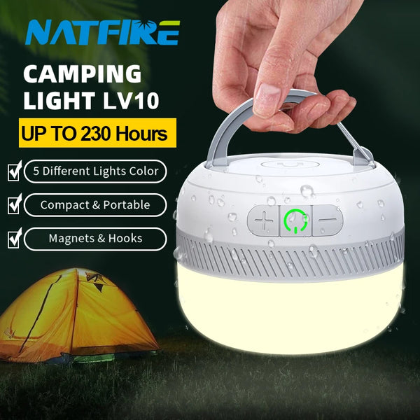 LV10 Rechargeable Camping Lantern with Magnet
