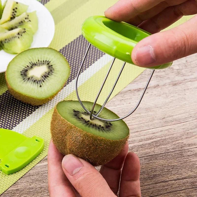 Detachable Stainless Steel Fruit Peeler – Kiwi, Lemon & Salad Tool