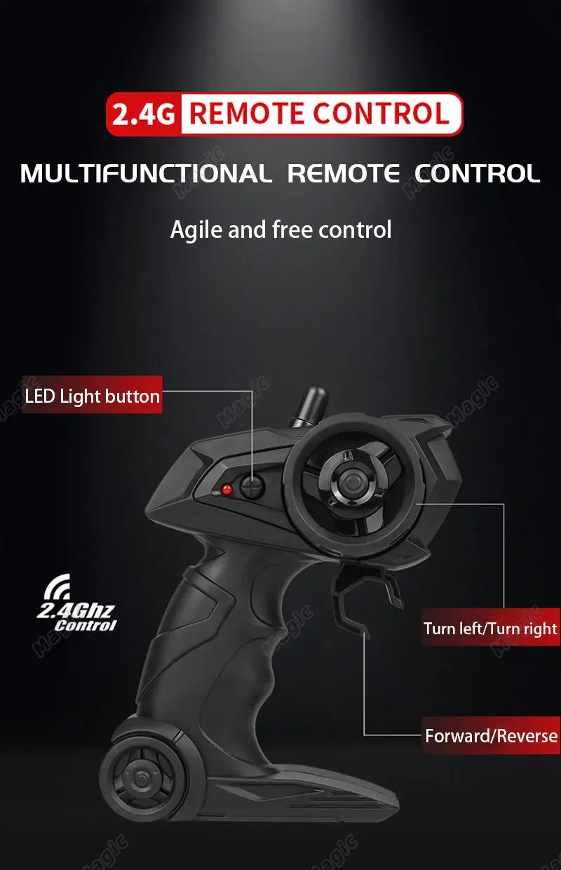 1:16 RC Off-Road Truck – 2WD High-Speed Remote Control Car with LED