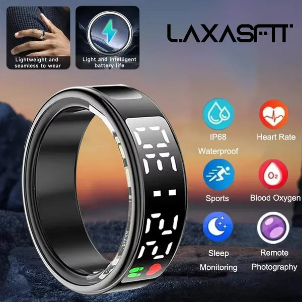 LAXASFIT SR08 Smart Ring – 2025 Health Tracker