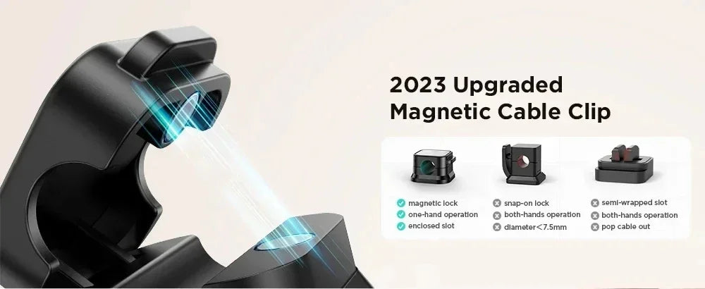 Magnetic Cable Clip – Adhesive Wire Organizer for Home & Office Desk Management