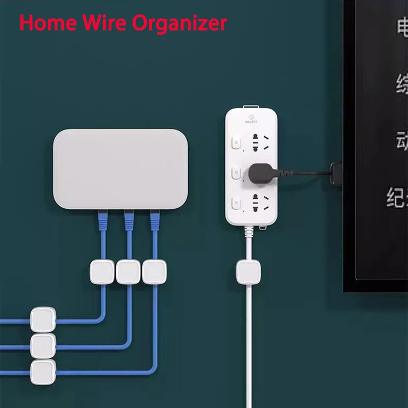 Magnetic Cable Clip – Adhesive Wire Organizer for Home & Office Desk Management