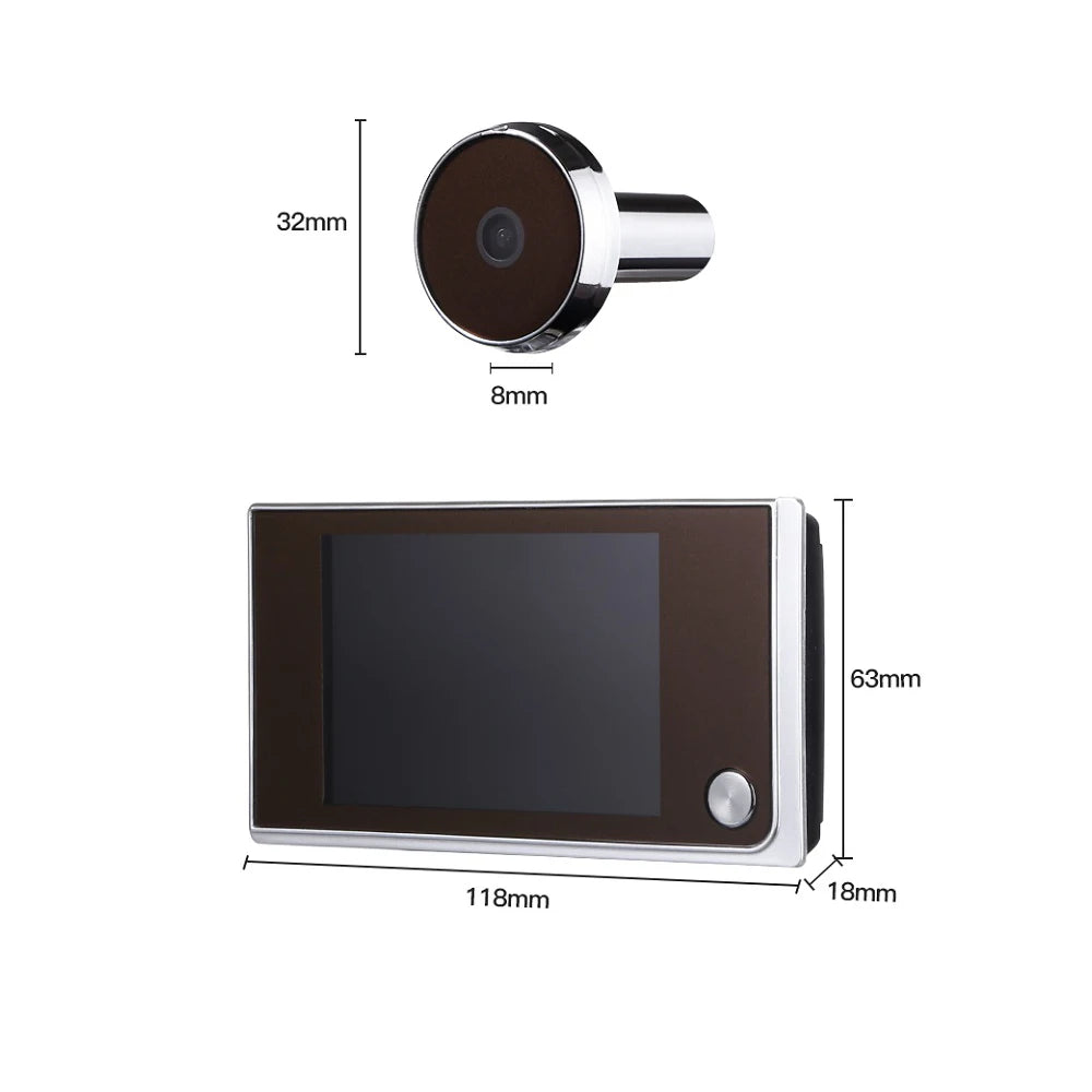 Awapow 3.5" Digital Door Viewer – HD Peephole Camera with LCD Display