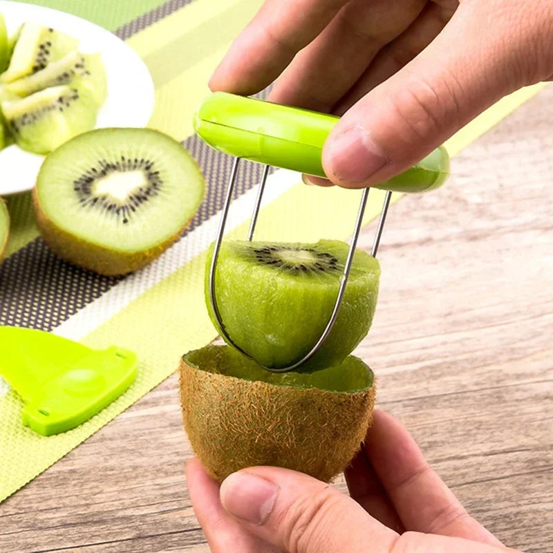 Detachable Stainless Steel Fruit Peeler – Kiwi, Lemon & Salad Tool