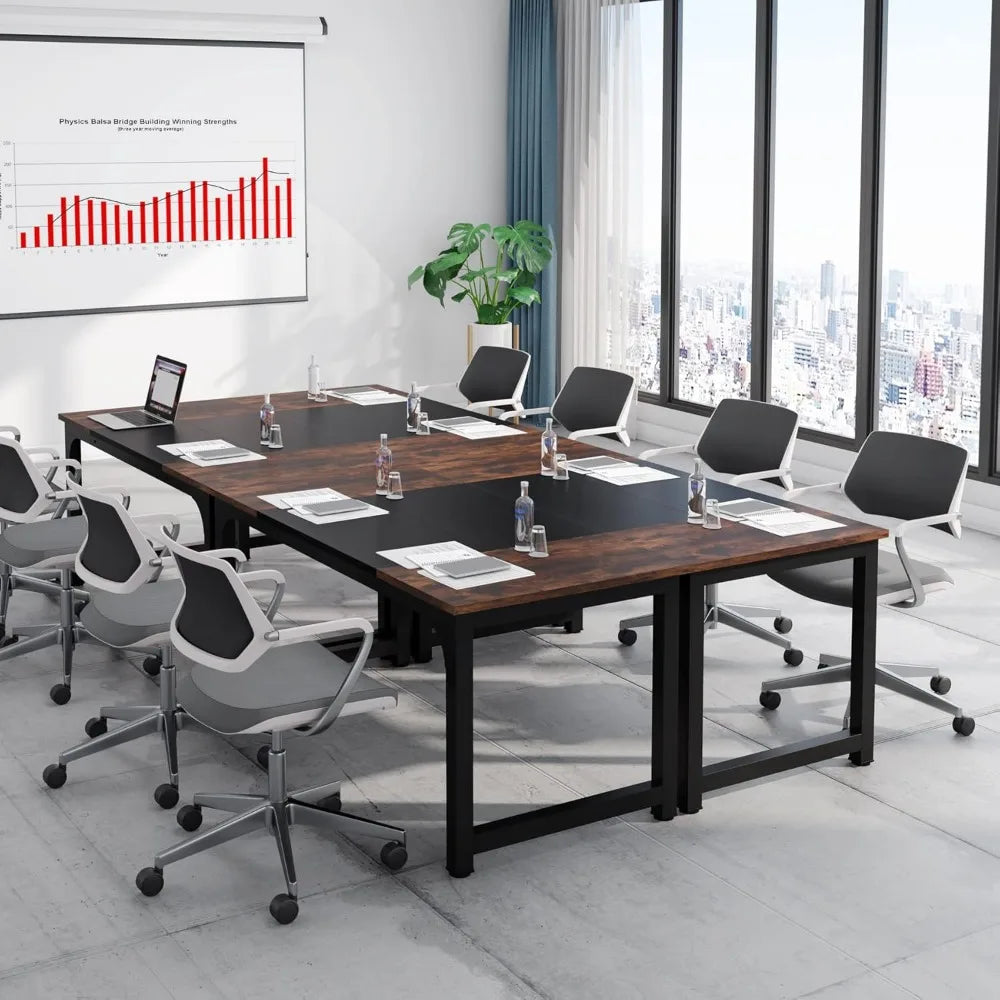 63" Conference Table – Metal Frame Boardroom Desk
