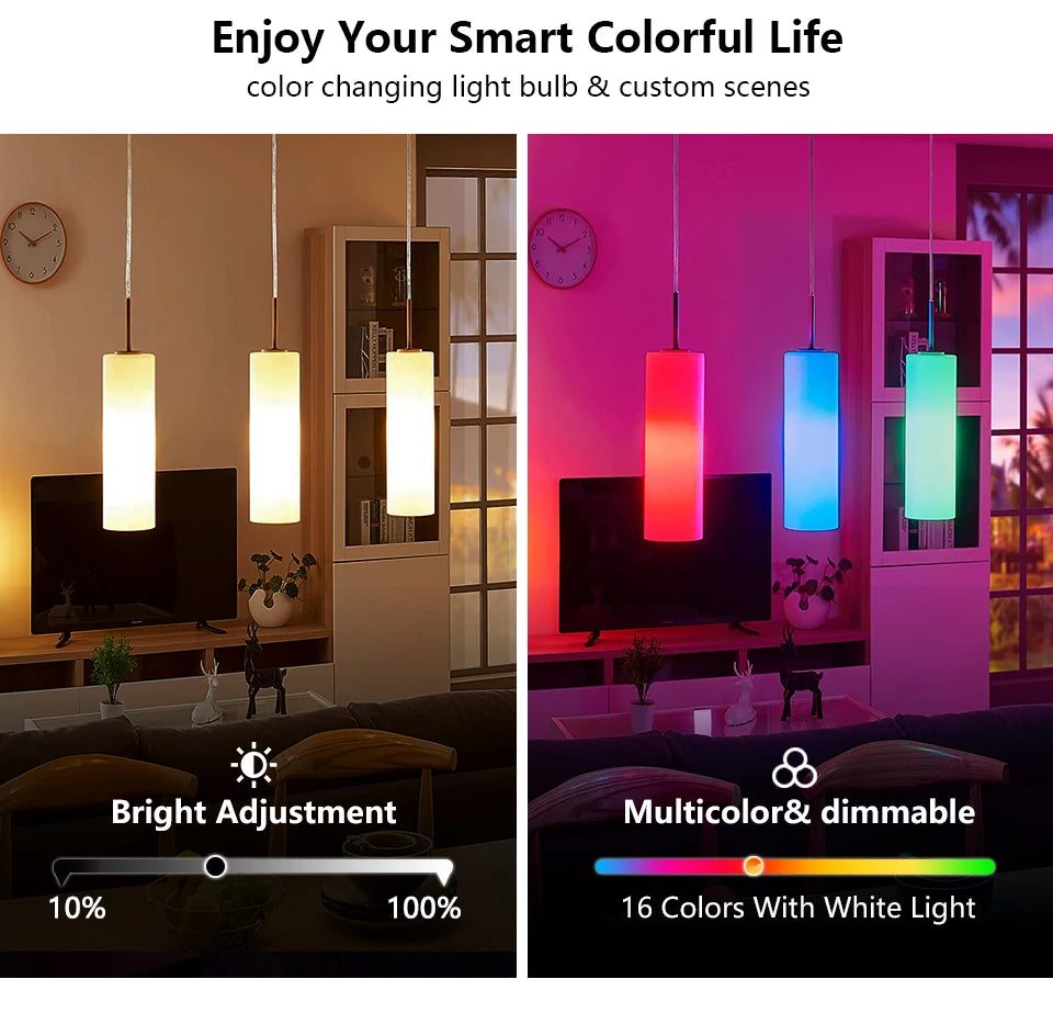 220V E27 RGB LED Bulb – Smart Colorful Spotlight with IR Remote