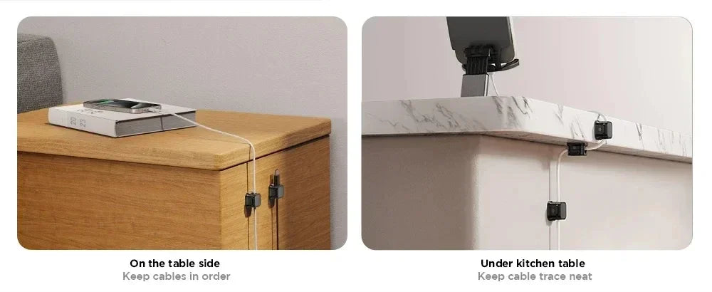 Magnetic Cable Clip – Adhesive Wire Organizer for Home & Office Desk Management