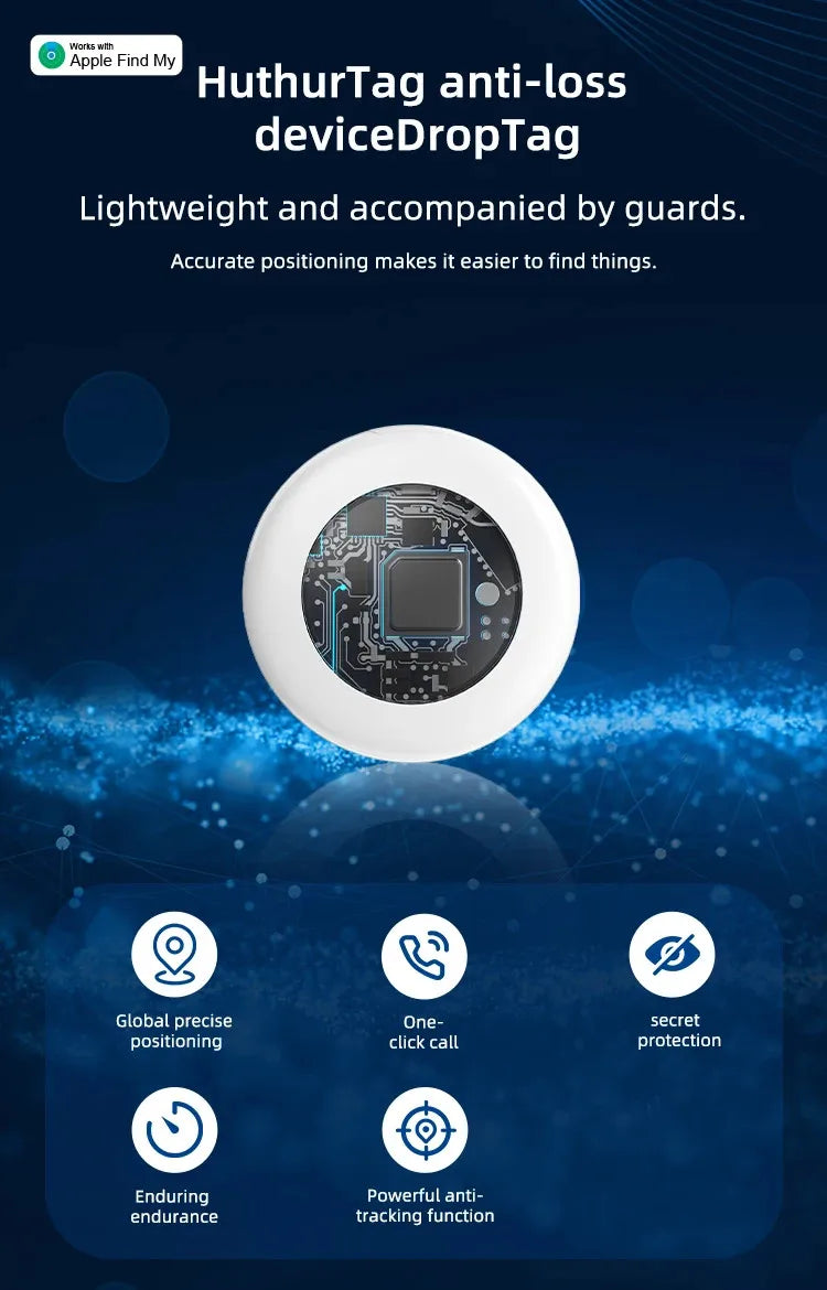 Timethinker Bluetooth GPS Tracker – Smart Anti-Lost Tag for Apple Find My