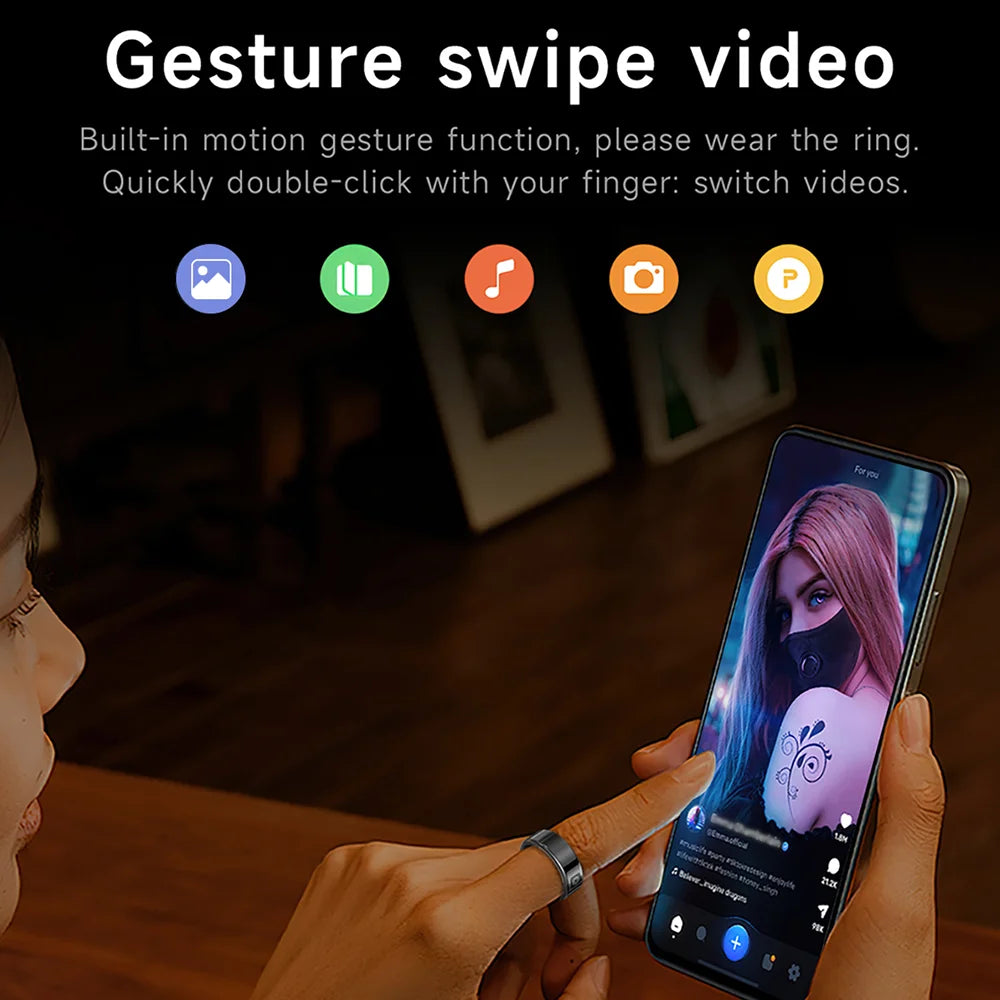 LAXASFIT SR08 Smart Ring – 2025 Health Tracker