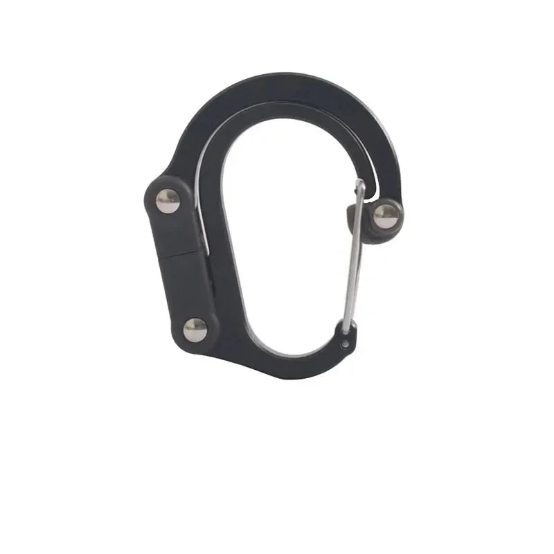 Hybrid Gear Clip Carabiner – Rotating Non-Locking Hook for Camping, Hiking & Travel