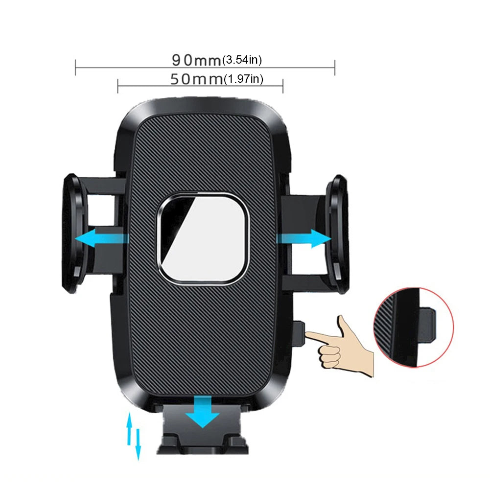 360° Rotating Car Phone Holder with Suction Cup