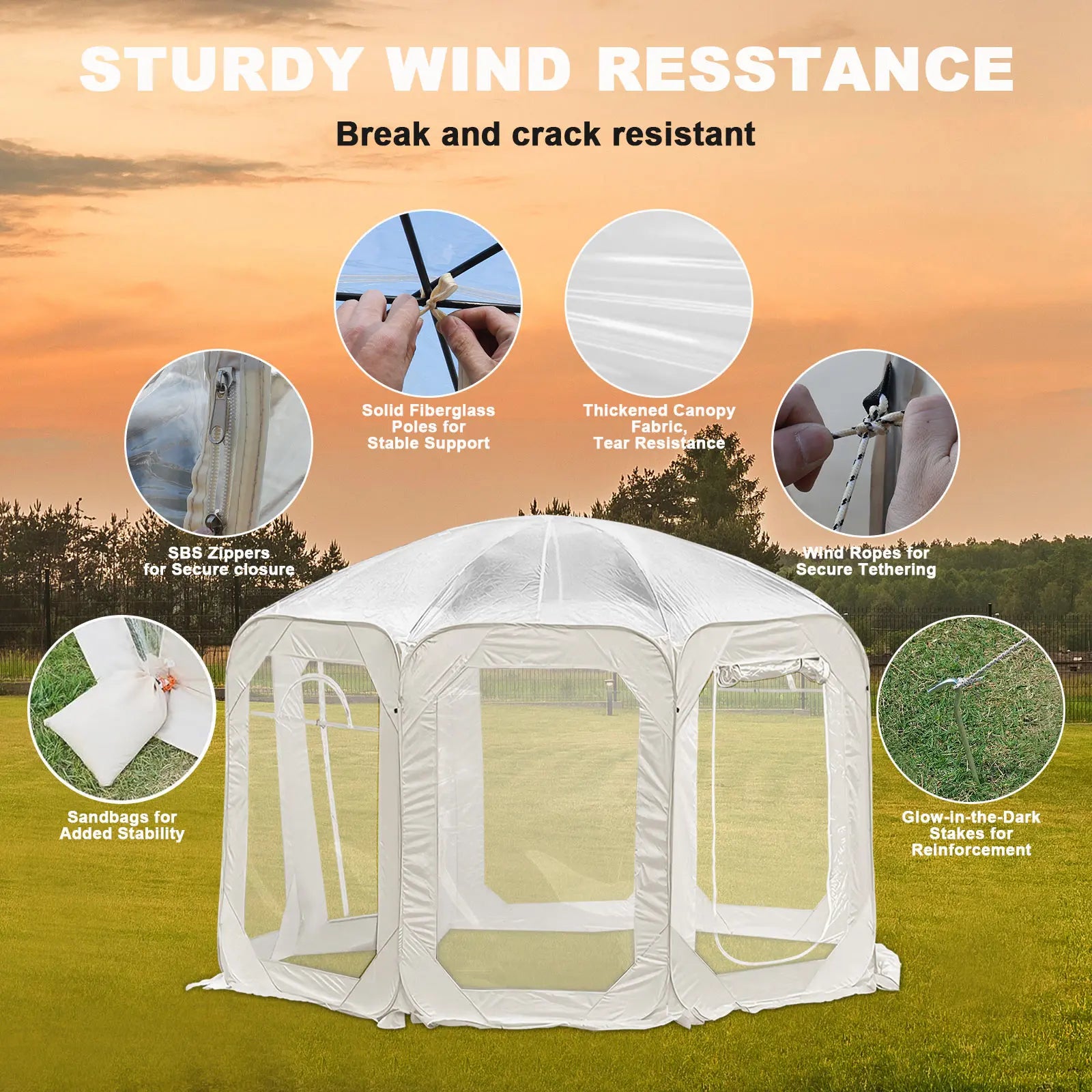 Portable Transparent Outdoor Bubble Tent