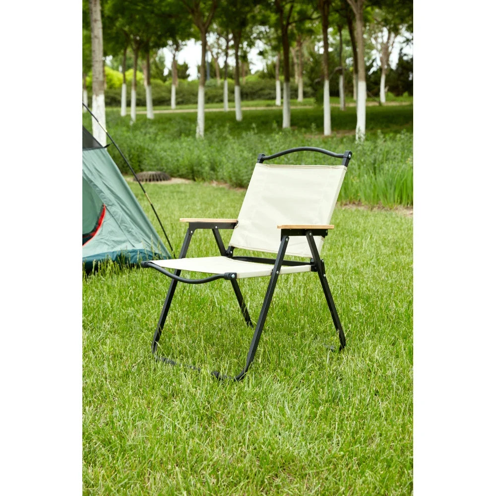 1-Piece Folding Outdoor Camping Chair – Beige