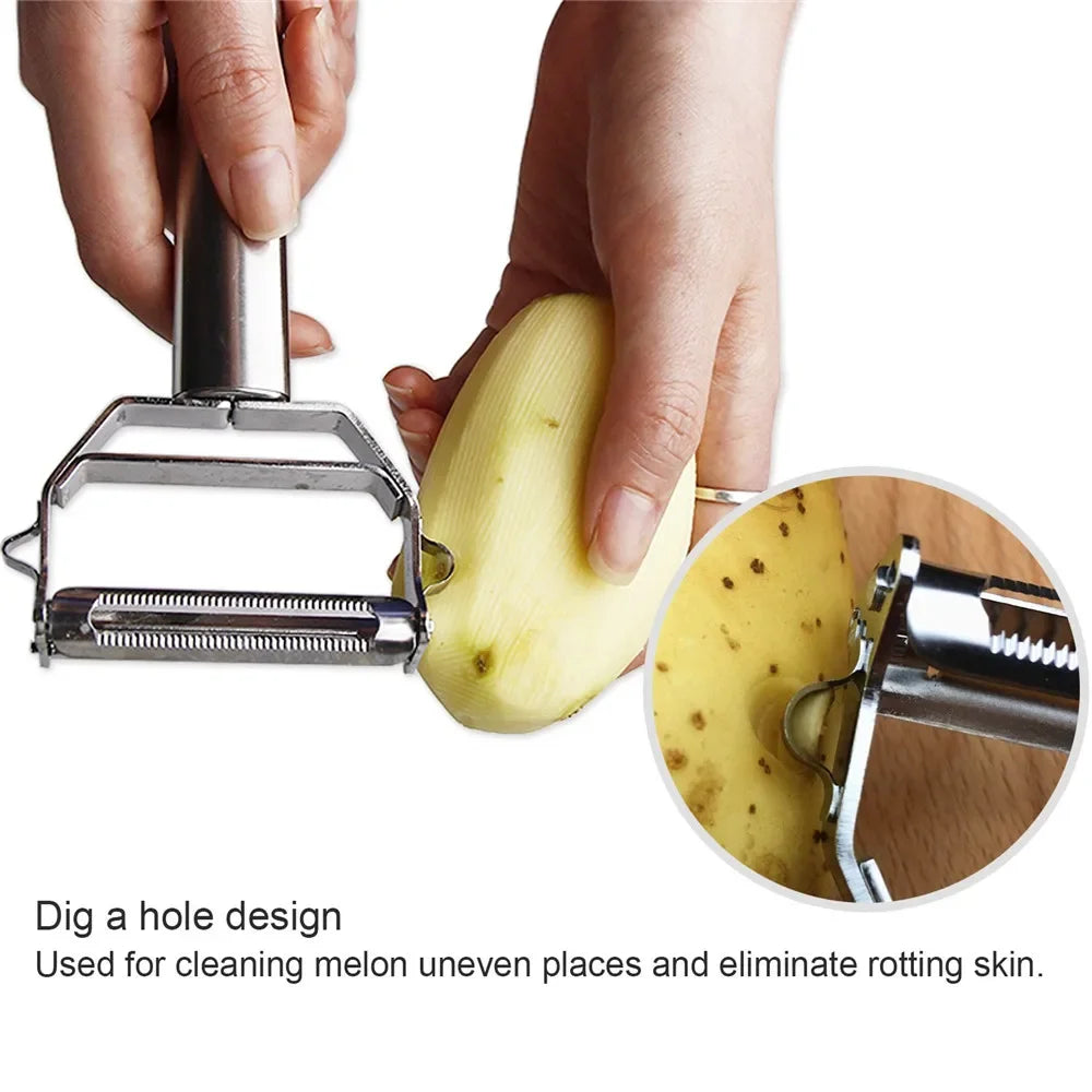 Stainless Steel Multifunction Peeler and Julienne Slicer