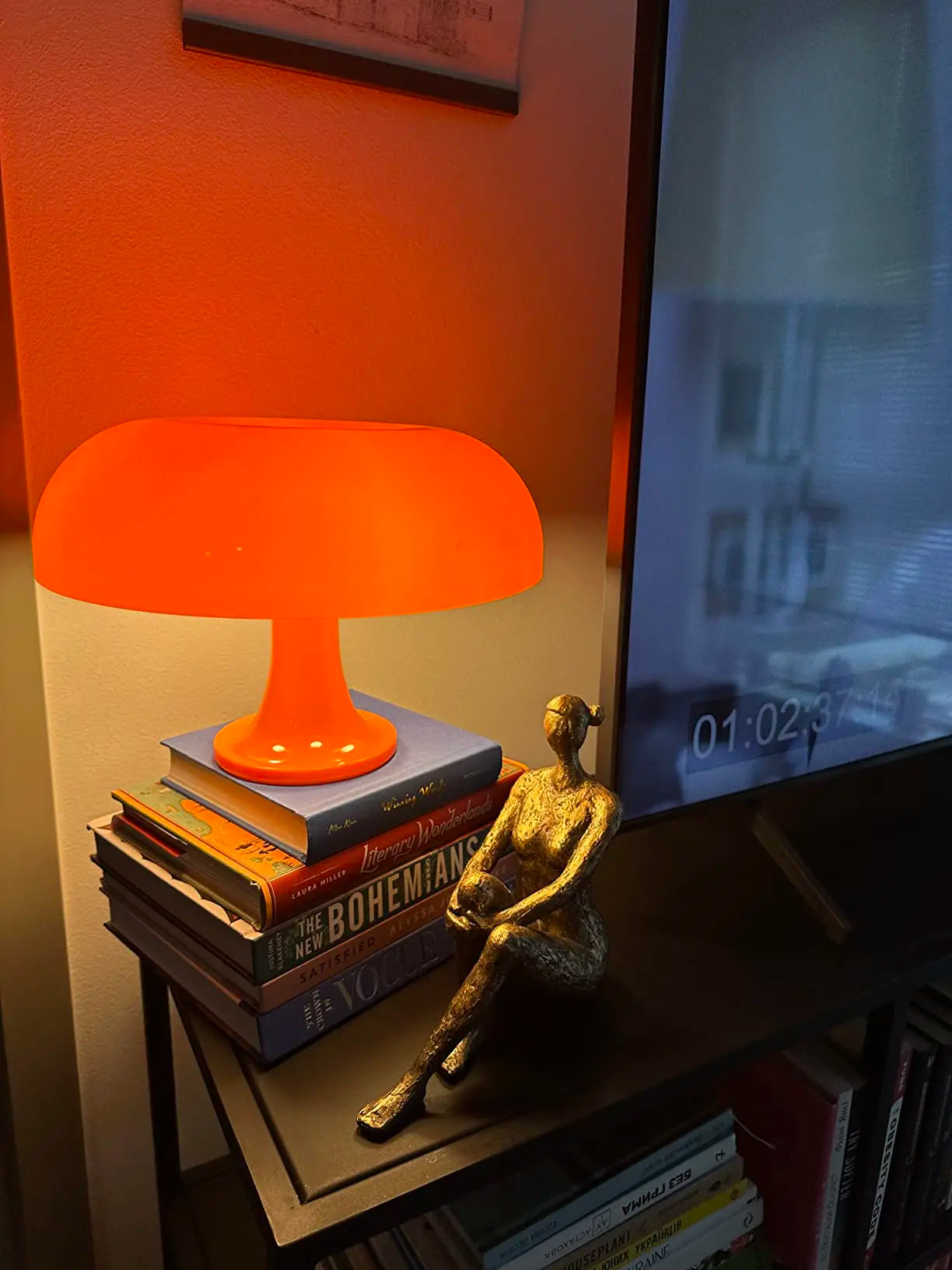 Italian Designer LED Mushroom Table Lamp – Modern Minimalist Bedside Light