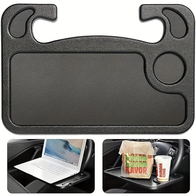 Deluxe Steering Wheel Tray Table with Card Holder