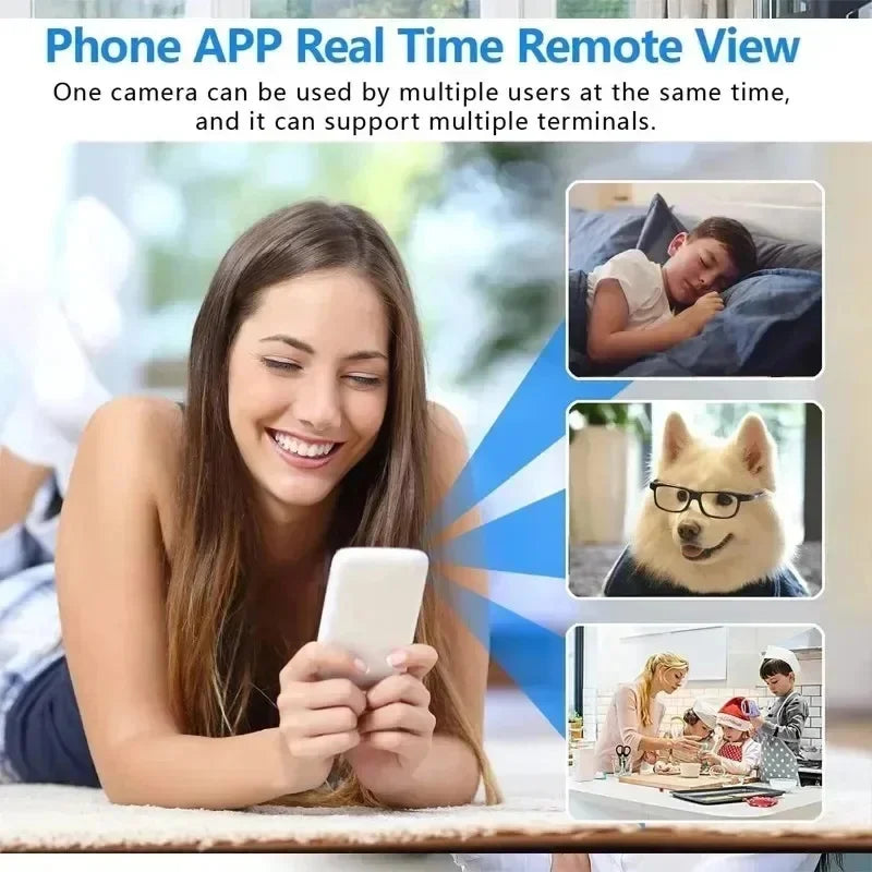 1080P Mini WiFi Smart Camera – Indoor Night Vision IP Security Cam with Audio & AI Detection