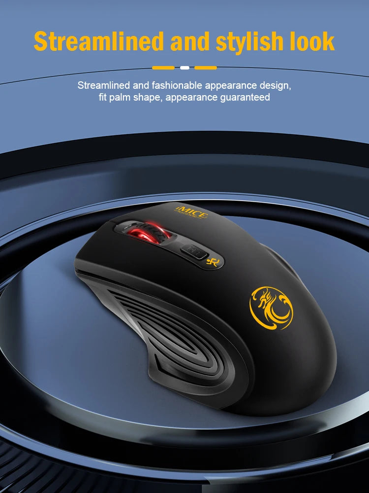 Wireless Silent Mouse – 3-Speed Adjustable for Office & Gaming