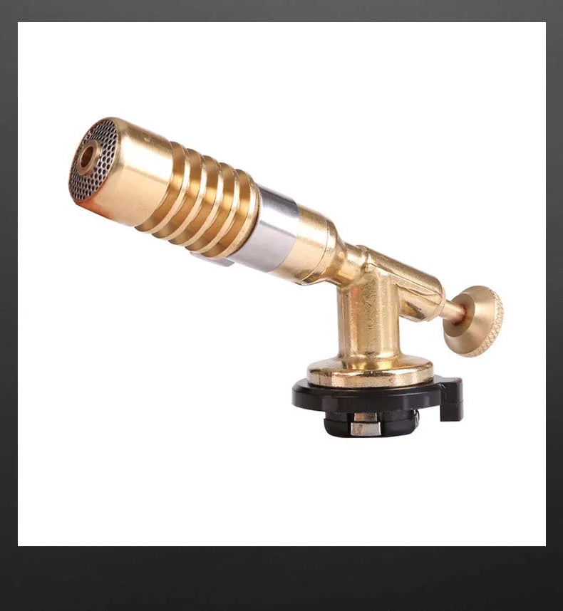 Camping Gas Torch – Butane Flame Gun with Auto-Ignition for Cooking & Soldering