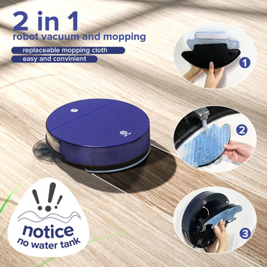 OKP K3 Robot Vacuum – 2000Pa Suction, 120-Min Runtime, 5 Modes