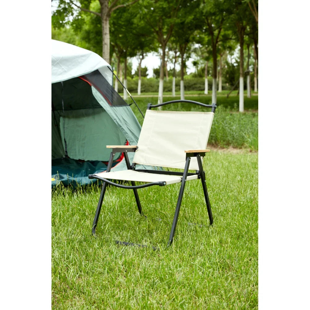 1-Piece Folding Outdoor Camping Chair – Beige