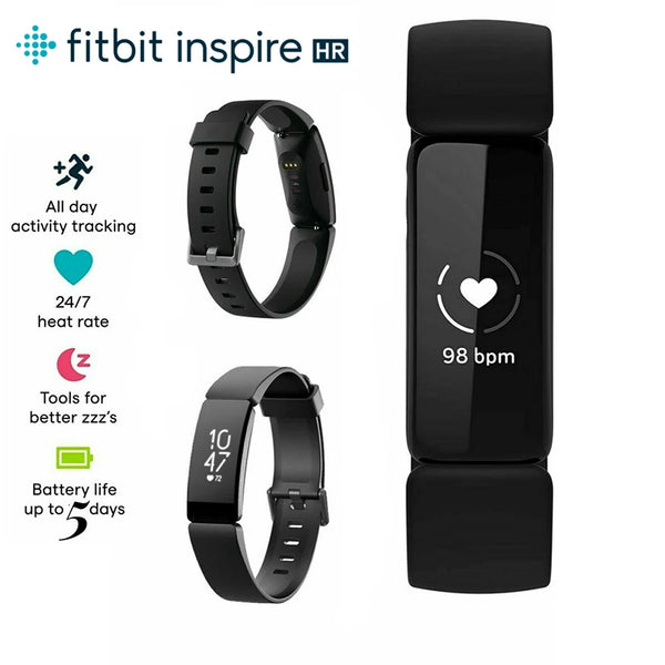 Fitbit Inspire HR Fitness Tracker – Waterproof Smart Band