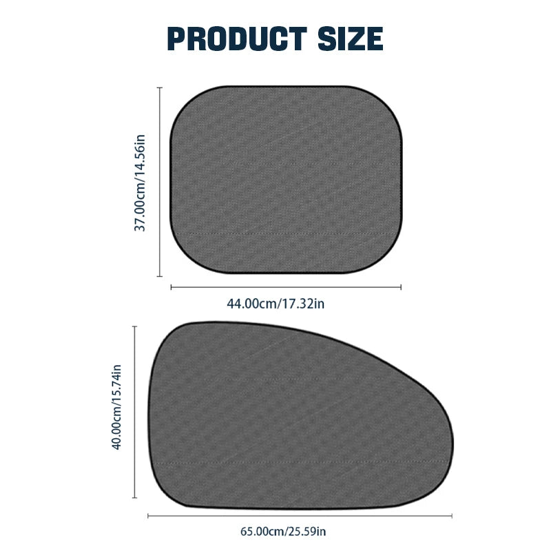 SEAMETAL Universal Car Sunshade – Folding UV Windshield & Window Cover