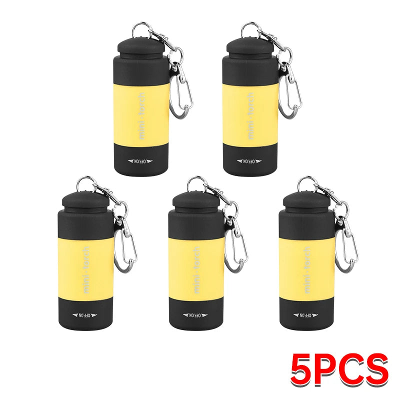 Outdoor KeycI keep on forgetting it's only 9 in the morning I felt hain Flashlight Rechargeable LED Mini Pocket Flashlight For Camping Hiking Emergencies