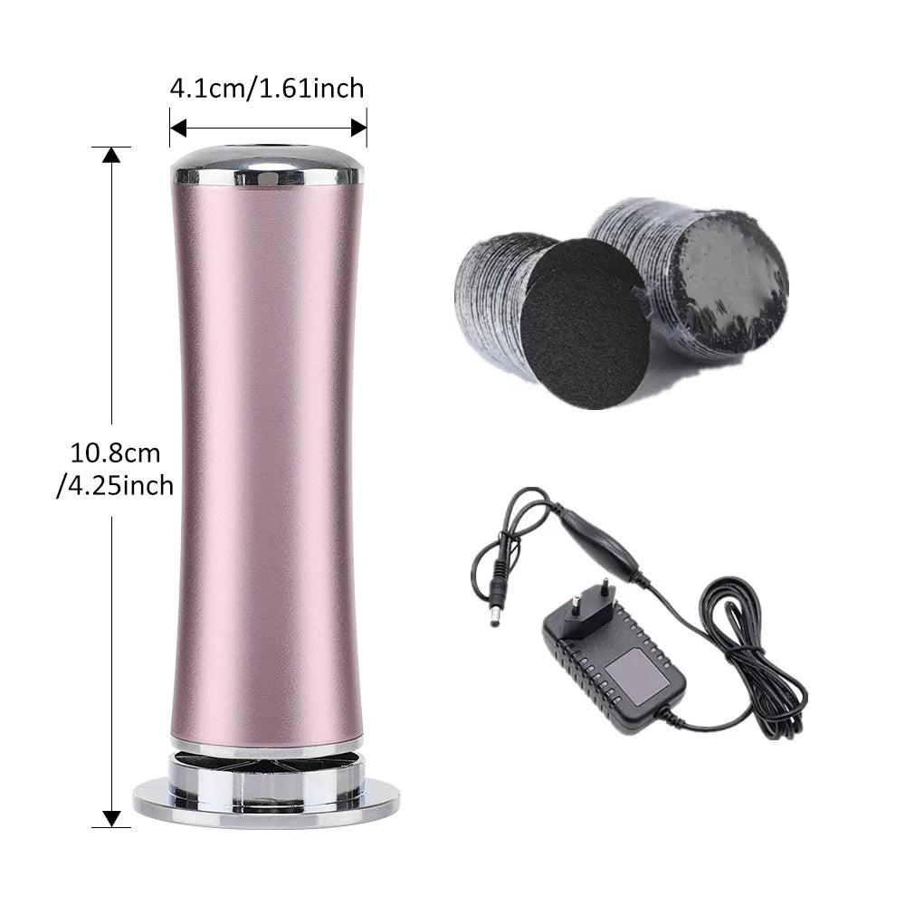 Electric Foot Callus Remover – Pedicure Tool with Grinder & Replacement Sandpaper for Smooth Heels & Foot Care