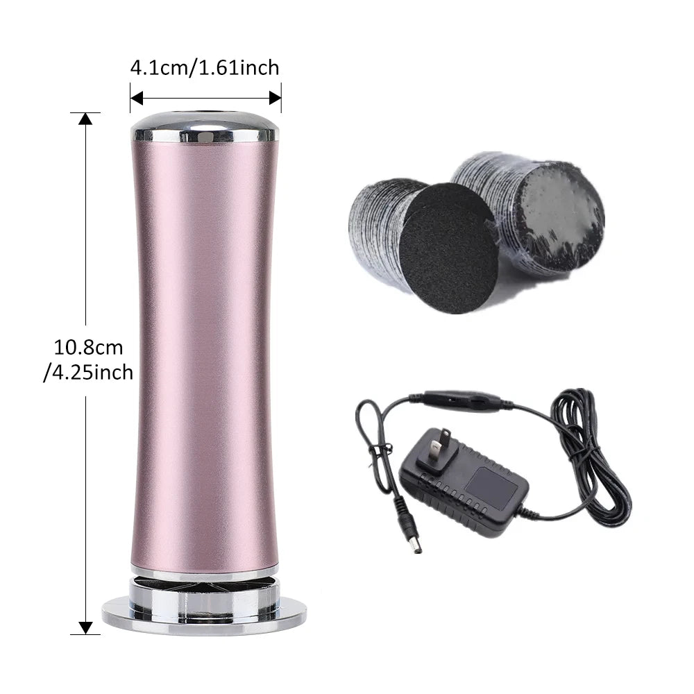 Electric Foot Callus Remover – Pedicure Tool with Grinder & Replacement Sandpaper for Smooth Heels & Foot Care