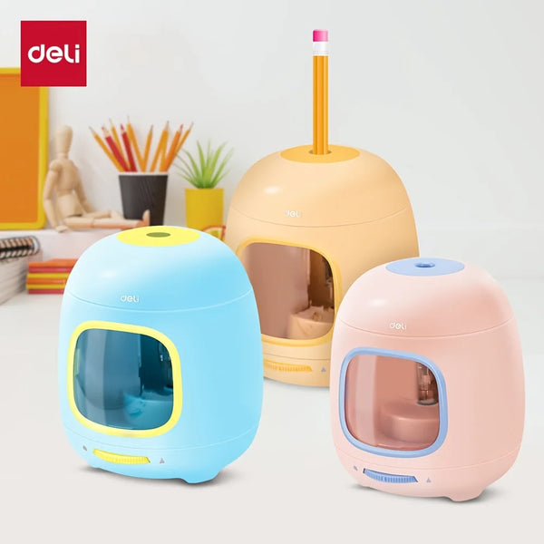 Deli Electric Pencil Sharpener – Portable & Efficient