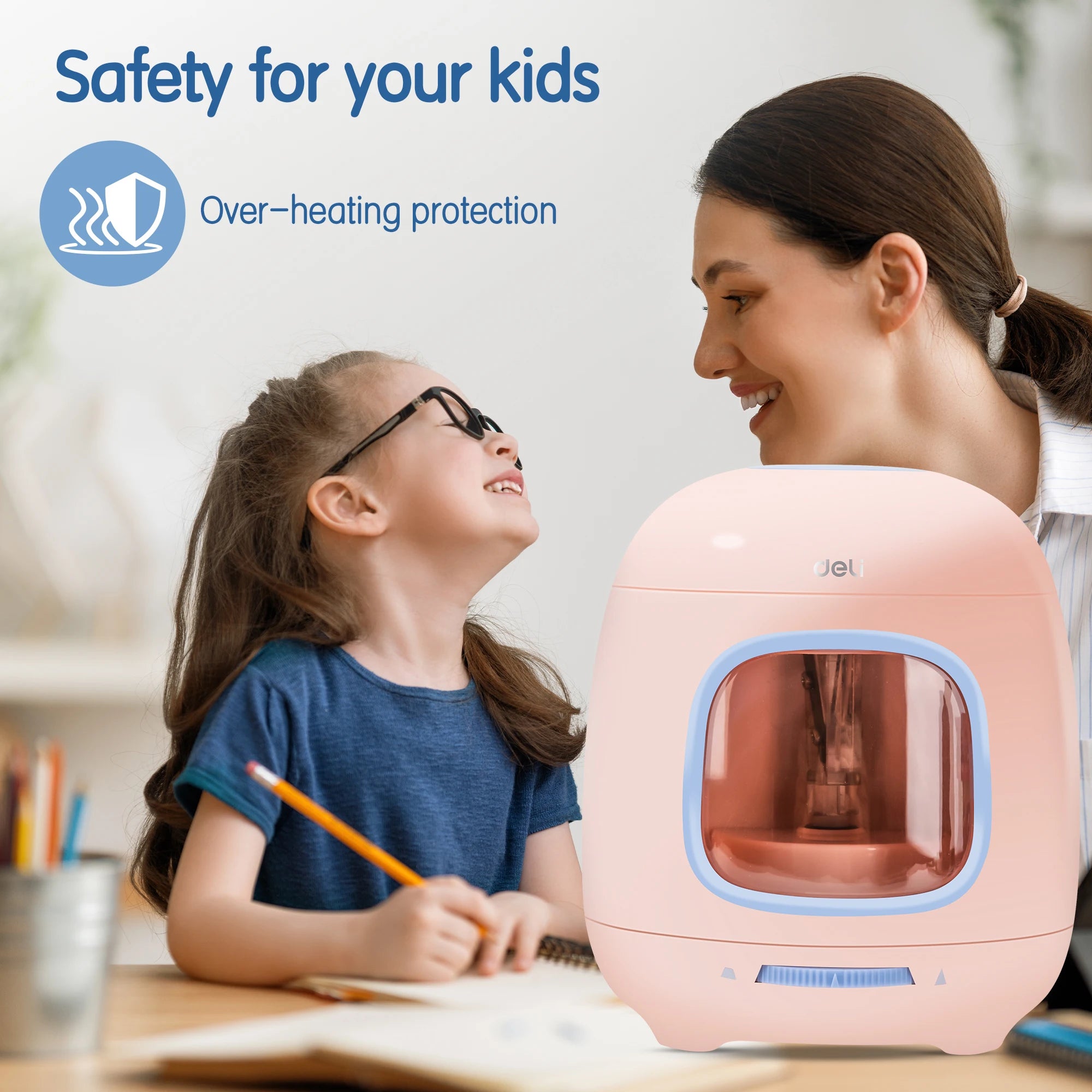 Deli Electric Pencil Sharpener – Portable & Efficient