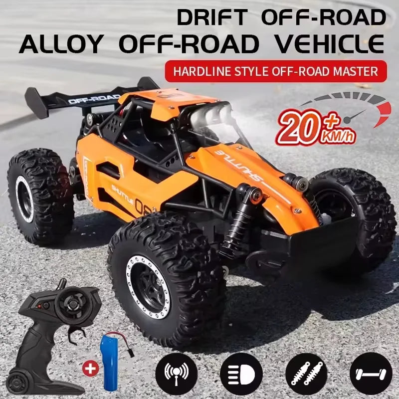 1:16 RC Off-Road Truck – 2WD High-Speed Remote Control Car with LED