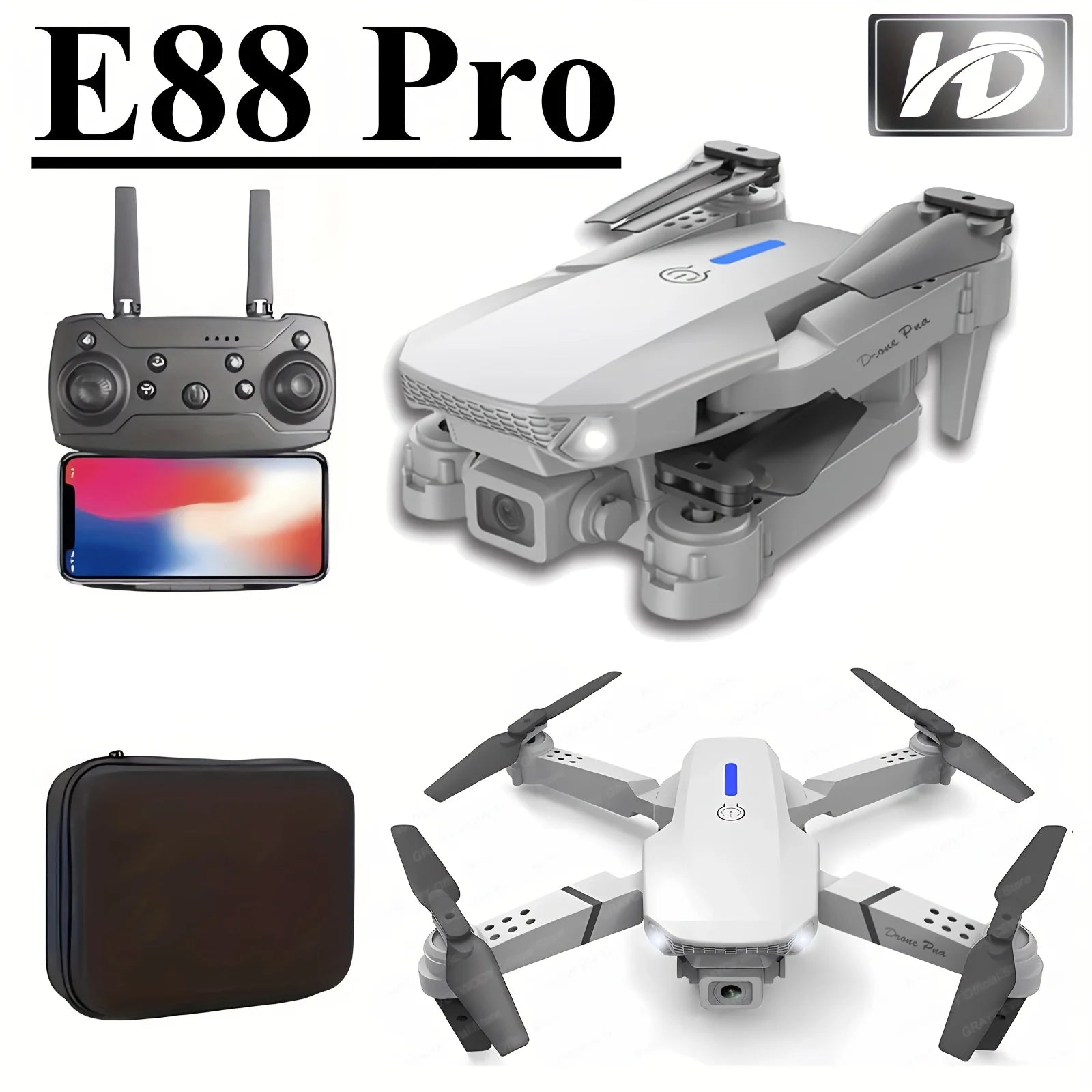 E88 HD Foldable WiFi FPV Drone – Beginner Friendly