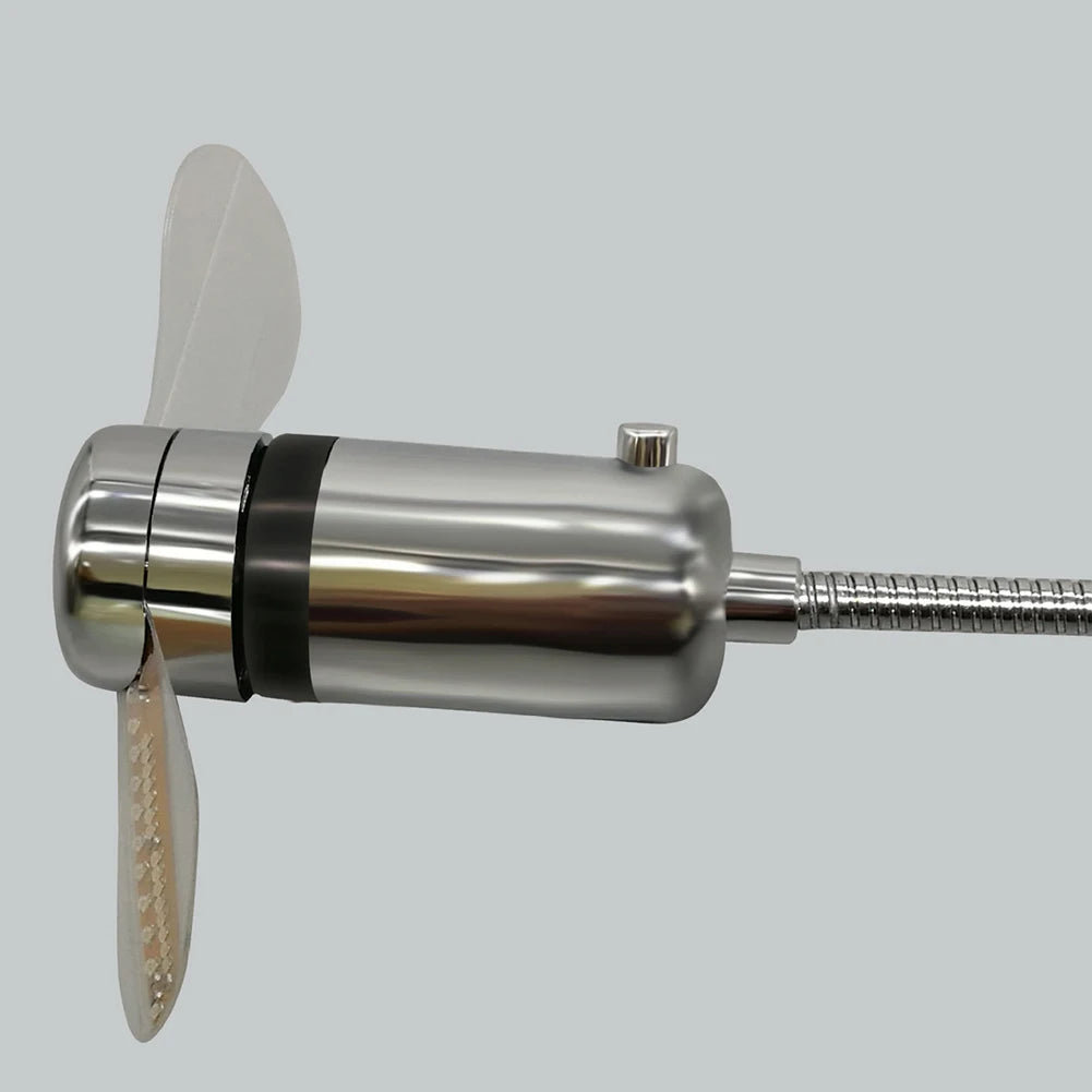 USB LED Clock Fan – Mini Cooling Fan with Time & Temperature Display