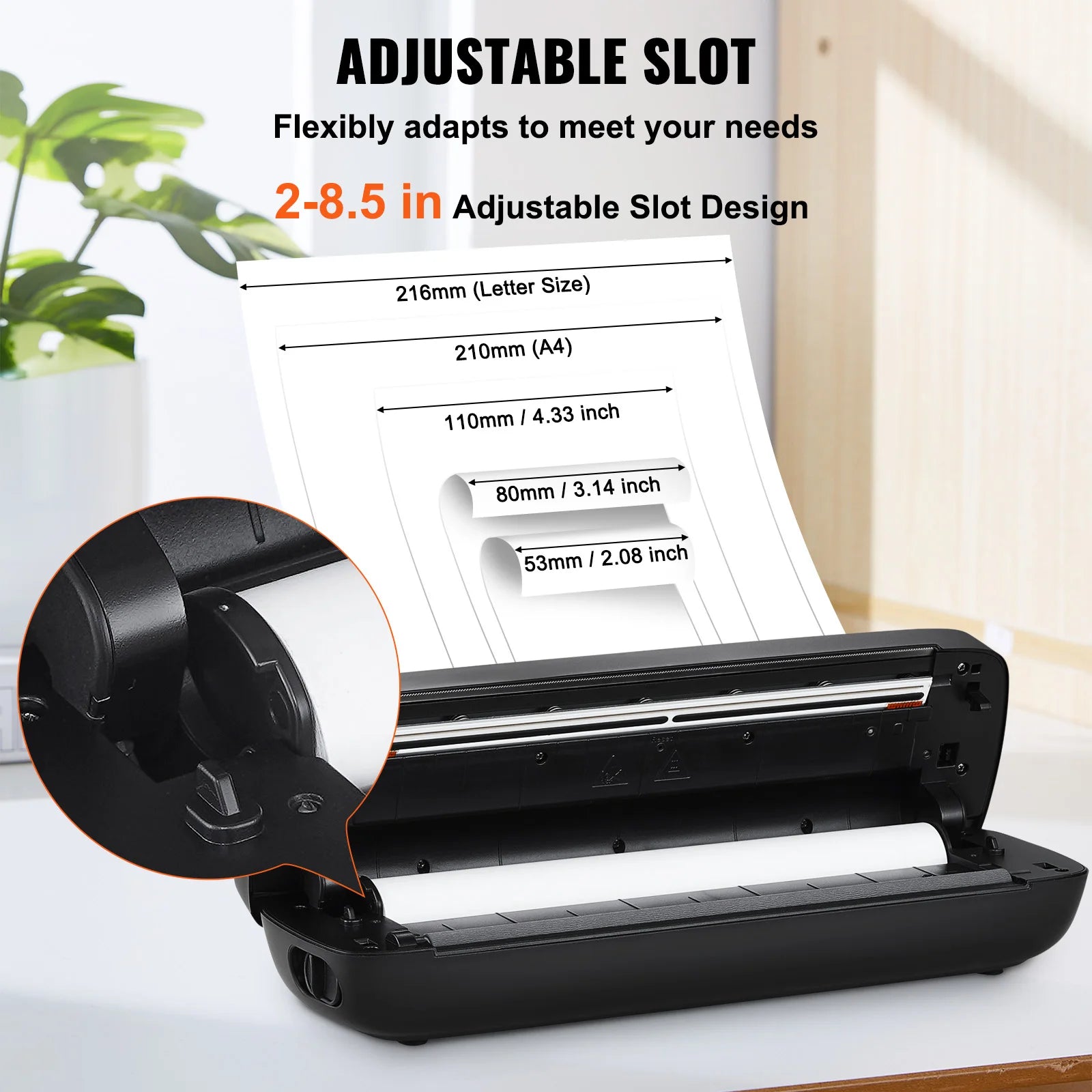 VEVOR Bluetooth Inkless A4/A5 Thermal Printer – Portable Mobile Printer